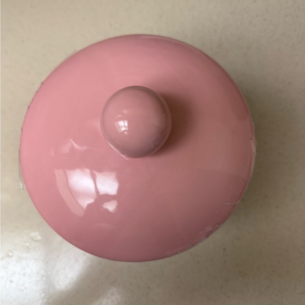 NWT Hello Kitty Pink and White Striped Jar - Picture 2 of 7